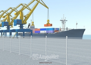 3Д ограждения для морских и речных портов