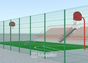 3Д ограждения для стадионов и спортивных площадок